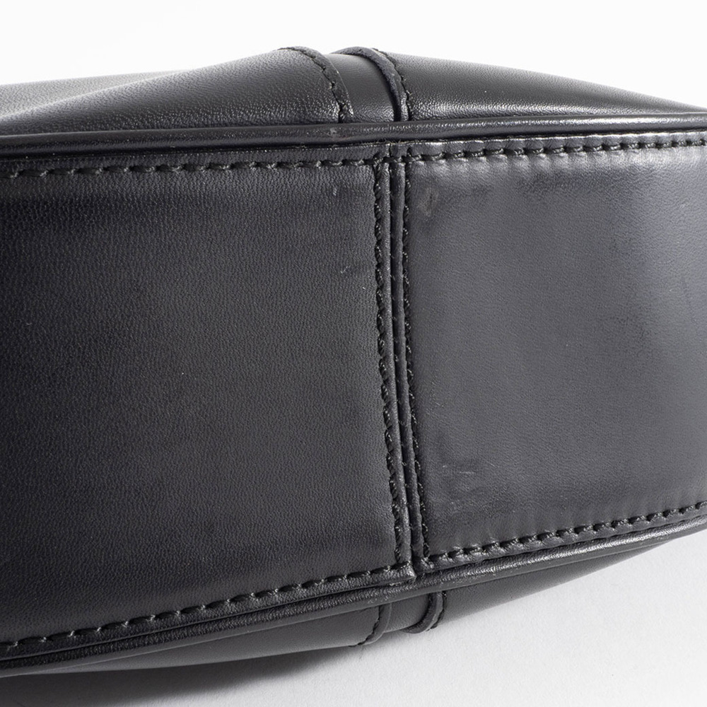 Burberry Shoulder Bag Leather Black Check Women's - Picture 15 of 16
